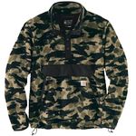 Carhartt Men's Jersey Forro Polar de Corte Relajado Sweater, Black Blind Duck Camo, M