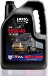 Ultra1Plus SAE 15W-40 Synthetic Blend Heavy-Duty Motor Oil API CK-4/SN - 5 Quart Jug