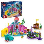 LEGO Disney Princess Ariel’s Crystal Cavern, Buildable Disney Toy Playset for Kids, Ariel Princess Mermaid Mini Doll and Fish Figure, Treasure Chest, Gift for Girls and Boys Ages 4 and Up, 43254