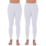 Fruit of the Loom Women's Micro Waffle Premium Thermal Bottom, White/White, X-Large