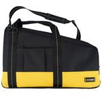 MELOTOUGH Heavy Duty Framing Nail Gun Tool Bag with Extra Storage Pockets Shoulder Strap Fits Hitachi NR83A（Yellow）