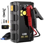 UIBI X5 Car Jump Starter with Air Compressor, 2000A Car Battery Jump Starter with 150PSI Tire Inflator Portable, Battery Jumper Starter, Jump Box for 8.0L Gas or 6.0L Diesel Vehicles.