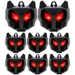 Upgraded Solar Animal Repeller,8 Packs Coyote Deterrent with Flashing Lights Deer Repellent Devices Predator Eyes for Raccoon Fox Skunk Predator Lights for Chicken Coop Yard Farm Predator Protection