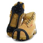 MaxxDry GripOn Lightweight Traction Cleats for Walking on Snow and Ice (Pair)