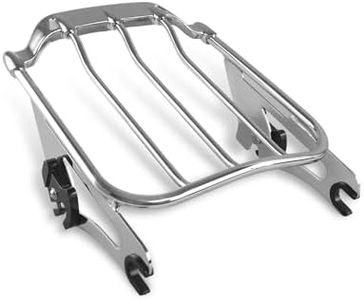 SWESGI Two Up Air Wing Luggage Rack Detachable Mounting Rack Compatible for Harley Davidson Touring 2009-2023 Street Glide Electra Glide Road Glide Road King (Chrome)