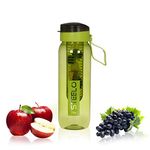 Steelo Plastic Infuser Bottle, 750 ML, Green