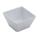 American Metalcraft MELSQ53 Melamine Square Bowl, 23-Ounce, White