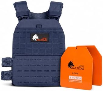 Wolf Tactical Weighted Vest Bundle with 8.75 lbs Plates – Adjustable Training Vest Set