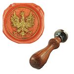 MDLG Vintage Phoenix Custom Picture Logo Wedding Invitation Wax Seal Sealing Stamp Rosewood Handle Set by MDLG