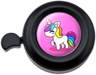 GRAPHICS & MORE Cute Kawaii Rainbow Unicorn Chibi Bicycle Handlebar Bike Bell