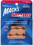 Mack’s Snoozers Silicone Putty Earplugs - 6 Pair – Comfortable, Moldable Silicone Ear Plugs for Sleeping, Snoring, Loud Noise & Traveling