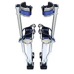 Autoparts Drywall Stilts 24-40 inch Adjustable Auminum Tool Stilt for Painting or Cleaning -Silver