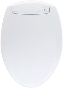 Brondell L60-RW LumaWarm Heated Nightlight Round Toilet Seat, White