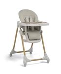 Mamas & Papas Snax Adjustable Baby High Chair for 6 Months Plus, Toddlers, Reclining, Foldable Highchair with Wipeable Removable Tray, Baby Feeding Chair, 108 x 84 x 59 cm, Truffle