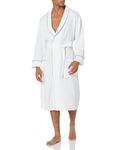 Amazon Essentials Men's Waffle Shawl Robe, -White, XL/XXL