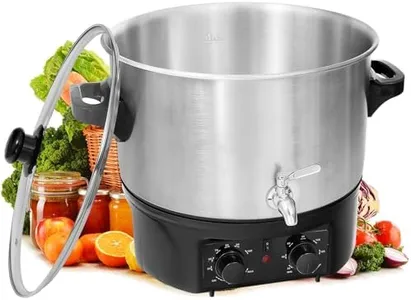 16QT Electric Water Bath Canner with Drain Tap Digital Control Adjustable Time and Temperature for Precise Canning,Cooking and Heating ball electric water bath canner electric pressure canner