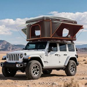 Naturnest Rooftop Tent Hard Shell, Great View and Ventilation Tent for 2 Person Camping, Waterproof Windproof UV-Resistant Blackout Privacy 4 Season Tent for Truck, Jeep, SUV, Van, Trailer - Orion 1