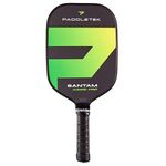 Paddletek Bantam Sabre Pro - Professional Pickleball Paddles with Honeycomb Core - Polycarbonate Surface, Graphite PolyCore & High Tack Performance Grip - USAPA Approved (Green)