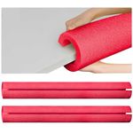 Hanaive 2 Pcs 40 Inch x 4.1 Inch Jumbo Pool Noodles Bulk Pool Noodles Foam Large Pre Slit Clamp Foam Protection Foam Tube Swim Noodles for Swimming Floating Craft Projects Padding Bumper (Red)