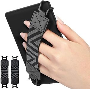 MoKo Wrist Strap for 6-8 Inch Kindle eReaders Fire Tablet - Kindle/Kobo/Voyaga/Lenovo/Sony E-Book Tablet, Highly Elastic Versatile Holding Strap Tablet Finger Holder Grip Holder, Pack of 2, Black