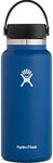 HYDRO FLASK - Water Bottle 946 ml (32 oz) - Vacuum Insulated Stainless Steel Water Bottle Flask with Leak Proof Flex Cap with Strap - BPA-Free - Wide Mouth - Cobalt