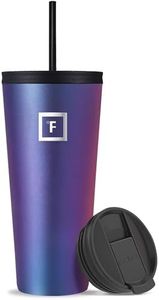 IRON °FLASK Classic Tumbler 2.0 - 32 Oz, 2 Lids (Straw/Flip), Vacuum Insulated Stainless Steel Bottle, Modern Double Walled, Simple Thermo Travel Mug, Hydro Water Metal Canteen - Aurora