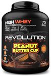 Revolution Nutrition, High Whey, Protein Powder, Whey Isolate, Superior Formula, Gluten Free, Lean Muscle Mass For Men & Women, 25g of Protein Per Scoop, 2.7kg, 73 Servings (Peanut Butter Cup, 6 Pound)