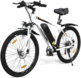 COLORWAY Electric Bike for Adults, 26" Mountain Bike, Electric Bicycle Commute EBike with 36V 15Ah Removable Battery, LCD Display, Dual Disk Brake,Range up to 45-100km,with mudguard.