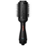 amika blow dry hair brush 2.0-2-in-1 blow dryer + hot air styler - hair dryer brush for shiny + frizz-free blowouts - large oval tourmaline barrel with negative ions - 3 adjustable heat settings