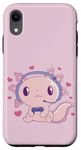 iPhone XR Cute Pink Kawaii Axolotl Gamer Gaming Graphic Case