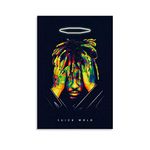 XIAOQIANG Poster Juice Wrld 999 Canvas Art Poster and Wall Art Picture Print Modern Family Bedroom Decor Posters 12x18inch(30x45cm)