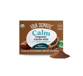 Four Sigmatic Calm Mushroom Cacao Mix – Organic instant cacao with organic reishi mushroom powder – For drinking or baking – Vegan, gluten-free, lactose-free – 10 servings