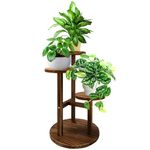 GEEBOBO 3 Tier Plant Stand Indoor For Multiple Plants, Corner Flower Shelf Plant Holder Display Rack Shelving for Patio Garden Balcony Bedroom Living Room