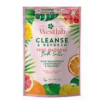 Westlab - 1kg - Cleanse Epsom & Himalayan Salts Infused with Lemongrass & Pink Grapefruit - Perfect for Muscle soaks - 1kg Resealable Pouch