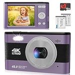 Digital Camera 4K 48MP Kids Camera 