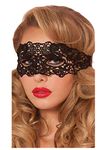 Exlinonline Lace Masquerade Mask Elastic,Fit for Adult,Soft Gentle Material,Specially for Costume,Thememed Party Black