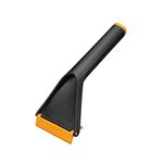 Fiskars Auto Ice Scraper, Usable on both sides, Length: 21.5 cm, Plastic, Black/Orange, Solid, 1019354