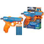 Nerf Elite 2.0 Slyshot Blaster, 2 Dart Storage, 3 Elite Darts, Pull to Prime Handle, Toy Foam Blaster for Outdoor Kids Games, Multi-coloured