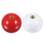 uxcell Joystick Head Rocker Ball Top Handle Arcade Game Replacement Red/White