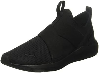 PUMA Women's Prowl Slip On Cross Trainer Sneaker, Black, 8.5