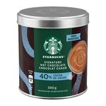 STARBUCKS SIGNATURE HOT CHOCOLATE Mix, 40% Cocoa, Proudly Prepared in Canada with 100% Rainforest Alliance Sustainably Sourced Cocoa, 300g Canister