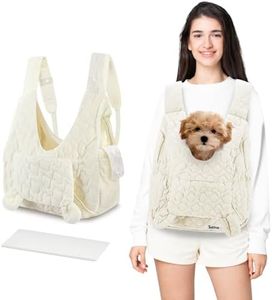JourCraf Pet Carrier Backpack, Adjustable Pet Front Cat Dog Carrier Backpack Travel Bag for Small Medium Dogs Cats and Rabbits, Safety Strap with Removable Bottom Plate for Camping Hiking Traveling