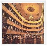 3dRose Klimt Painting The Old Burg Theatre - Greeting Cards, 6 x 6 inches, set of 6 (gc_100758_1)