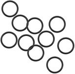 uxcell Fluorine Rubber O Rings, 9mm OD, 7mm Inner Diameter, 1mm Width, Seal Gasket Black 10Pcs