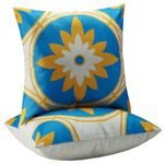 Rsyuanyi Outdoor Throw Pillows Waterproof Set of 2 Patio Pillows 18×18 Inch Decorative Pillows for Bed, Couch, Sofa and Patio Furniture