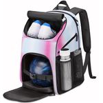 Bosynoy Bowling Ball Bag for Women, Bowling Backpack for Single Ball with Shoe Compartment & Protective Foam Padded, Fits Bowling Shoes, Multi-Pockets for Bowling Accessories, Gifts for Bowling Lovers