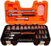 Bahco S240 1/2″ Drive 24 Piece Metric Socket Set 10 – 32mm