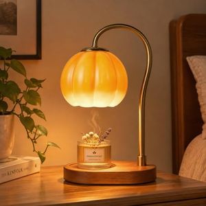 Pumpkin Candle Warmer Lamp With Timer Dimmable Wax Melting Light Fall Decor