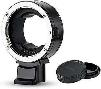 JJC EF-EOS R Auto Focus Lens Mount Adapter for Canon EF/EF-S Mount Lens to RF Mount Camera, ef efs to RF Compatible with Canon EOS R RP R3 R5 R5C R6 II R7 R10 R8 R50 R100 Camera, 1/4"-20 Tripod Socket