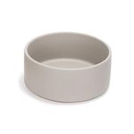 SPUNKYJUNKY 28.7OZ Ceramic Dog and Cat Bowl, Modern Cute Weighted Food Water Bowl for Replacement Grey (1 Pack)